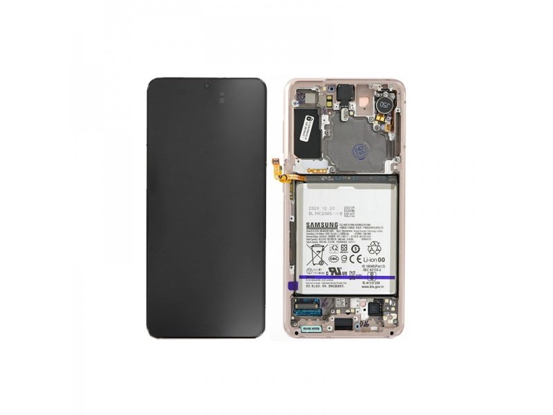 LCD + dotyk + rámeček pro Samsung Galaxy S21 G991B Phantom fialová (Service Pack)