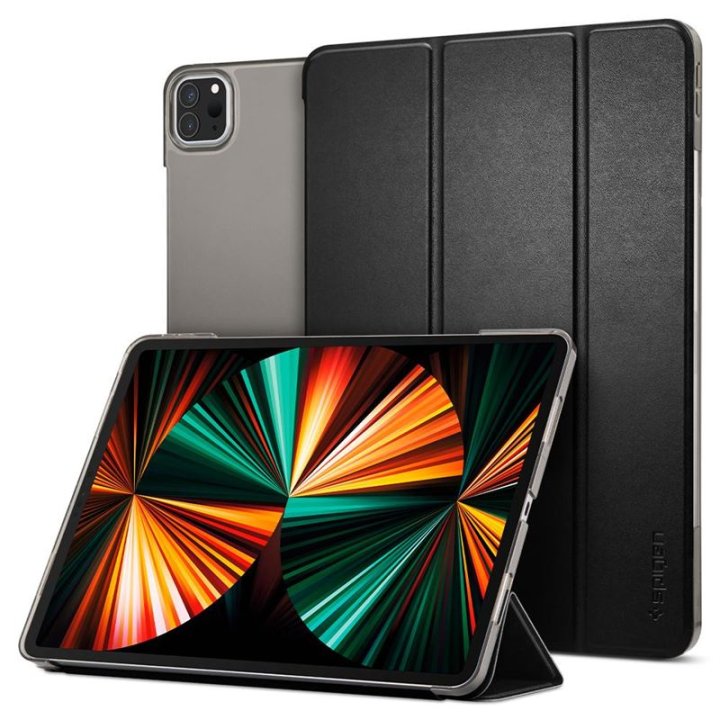 Spigen Smart Fold - ochranný kryt pro iPad Pro 12.9" 2021, černý