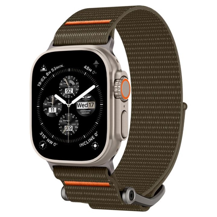 Spigen DuraPro Flex Ultra Band - řemínek pro Apple Watch 49mm/45mm/44mm/42mm, khaki