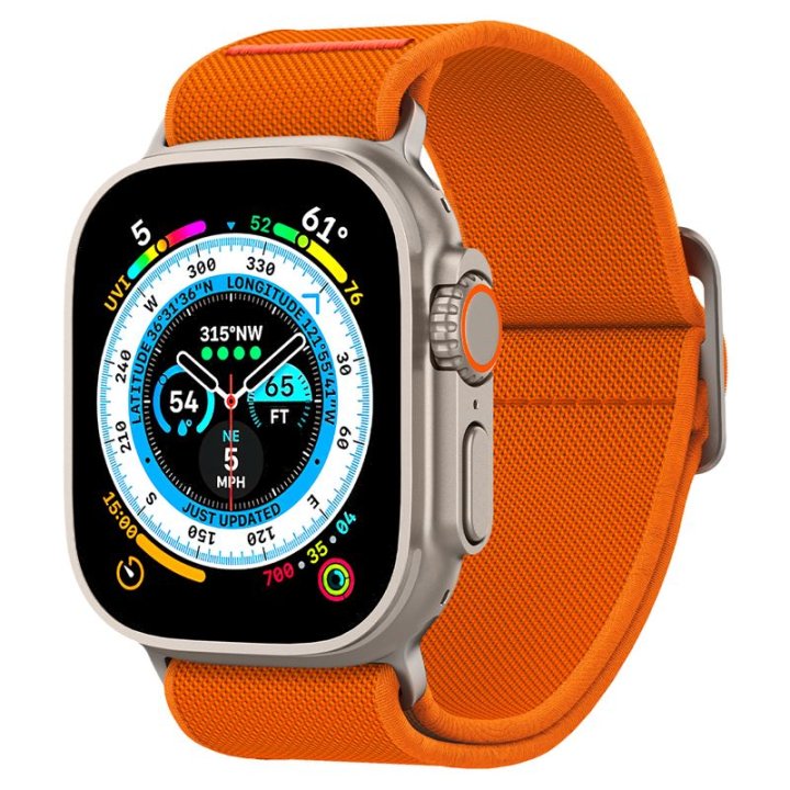 Spigen Lite Fit Ultra - řemínek pro Apple Watch 49mm/45mm/44mm/42mm, oranžová