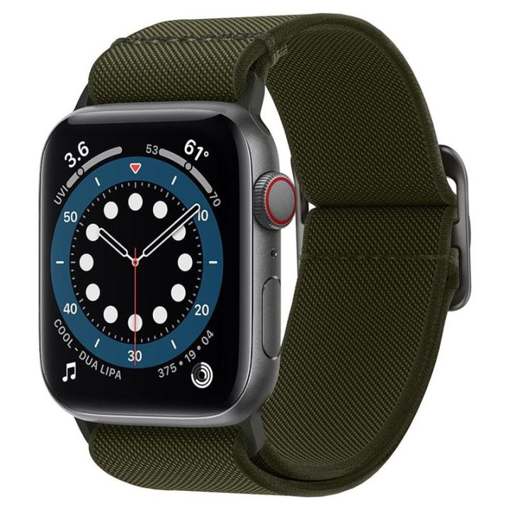 Spigen Lite Fit - řemínek pro Apple Watch 49mm/45mm/44mm/42mm, khaki