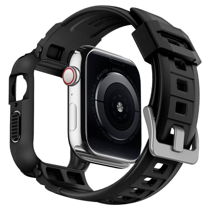 Spigen Rugged Armor Pro - ochranný kryt pro Apple Watch 41mm/40mm, černý