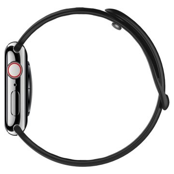 Spigen Silicone Fit - řemínek pro Apple Watch 49mm/45mm/44mm/42mm, černý