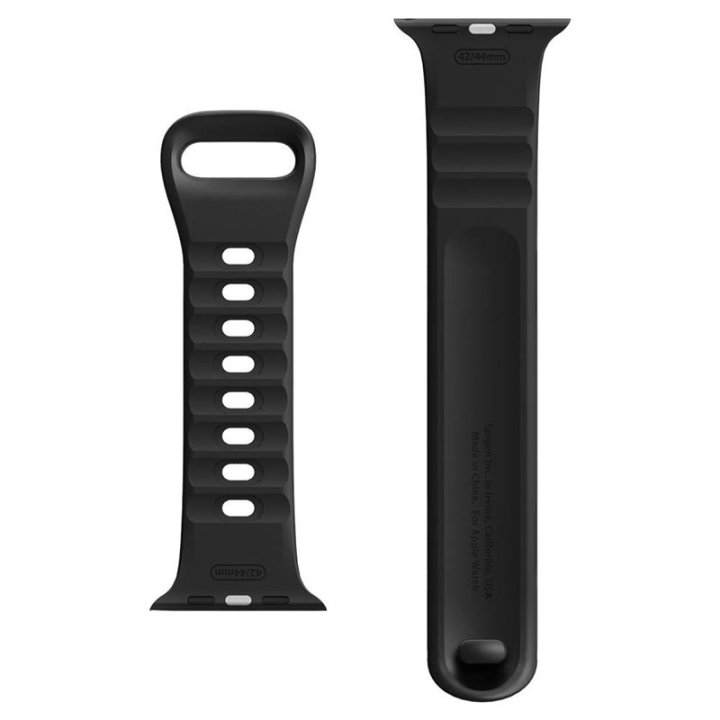 Spigen Silicone Fit - řemínek pro Apple Watch 49mm/45mm/44mm/42mm, černý