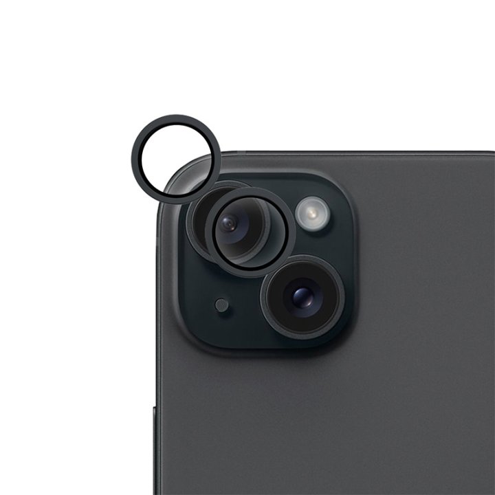 Epico ochranná sklíčka na čočky kamery iPhone 15 / 15 Plus, černá