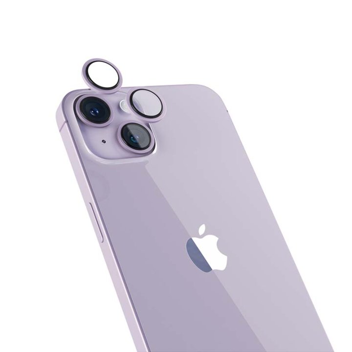 Epico ochranná sklíčka na čočky kamery iPhone 14 / 14 Plus, fialová