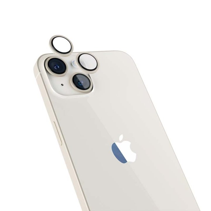 Epico ochranná sklíčka na čočky kamery iPhone 14 / 14 Plus, hvězdně bílá