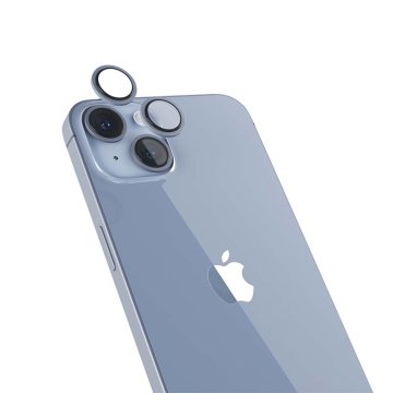 Epico ochranná sklíčka na čočky kamery iPhone 14 / 14 Plus, modrá
