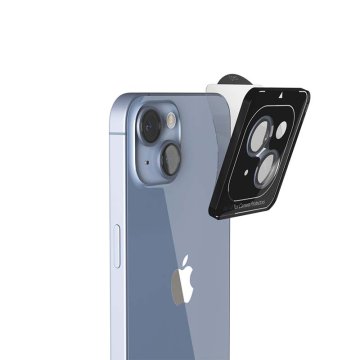 Epico ochranná sklíčka na čočky kamery iPhone 14 / 14 Plus, modrá