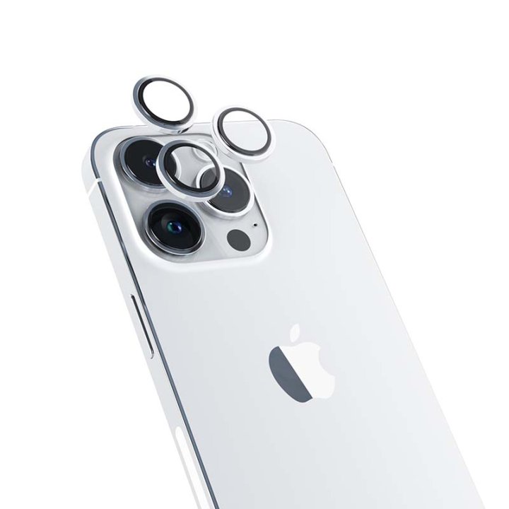 Epico ochranná sklíčka na čočky kamery iPhone 14 Pro / 14 Pro Max, stříbrná