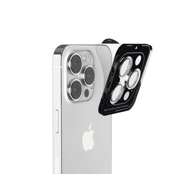 Epico ochranná sklíčka na čočky kamery iPhone 14 Pro / 14 Pro Max, stříbrná