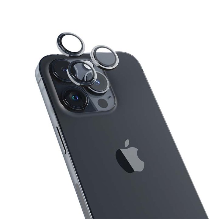 Epico ochranná sklíčka na čočky kamery iPhone 14 Pro / 14 Pro Max, vesmírně černá