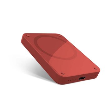 Epico 4200mAh magnetická bezdrátová powerbanka, červená