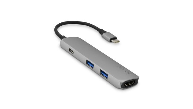 Epico USB Type-C HUB 4K HDMI, šedá/černá