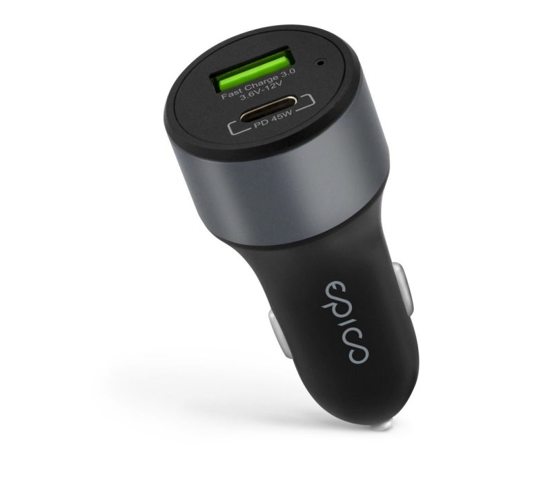 EPICO 63W Car Charger, space gray
