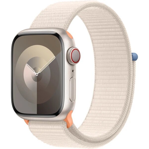 Apple Watch Series 9 Cellular 41mm bílý hliník s hvězdně bílým provlékacím řemínkem
