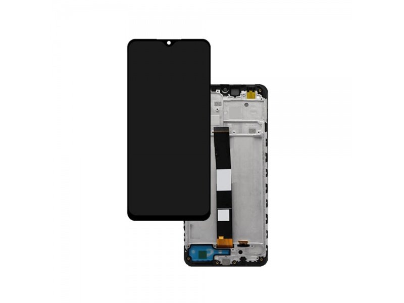 LCD + dotyk + rámeček pro Xiaomi Redmi 9A / 9C černá (Service Pack)