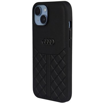 Audi Genuine Leather - ochranný kryt pro iPhone 14, černý