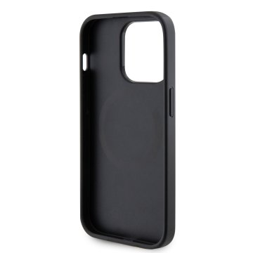 Guess PU Saffiano MagSafe Zadní Kryt pro iPhone 15 Pro Max, černý