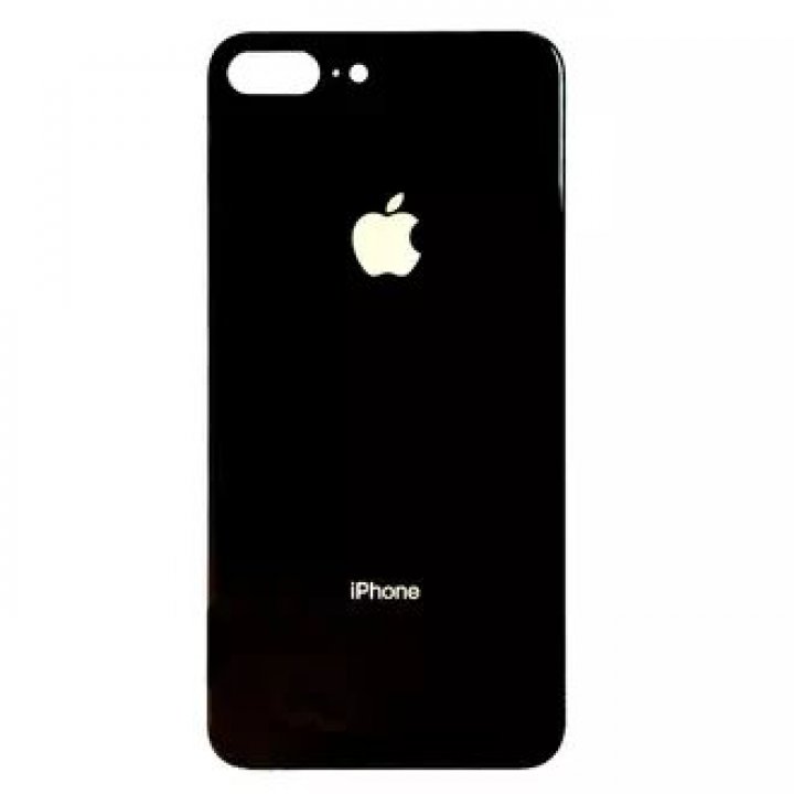 Zadní sklo pro Apple iPhone 8 Plus - černé
