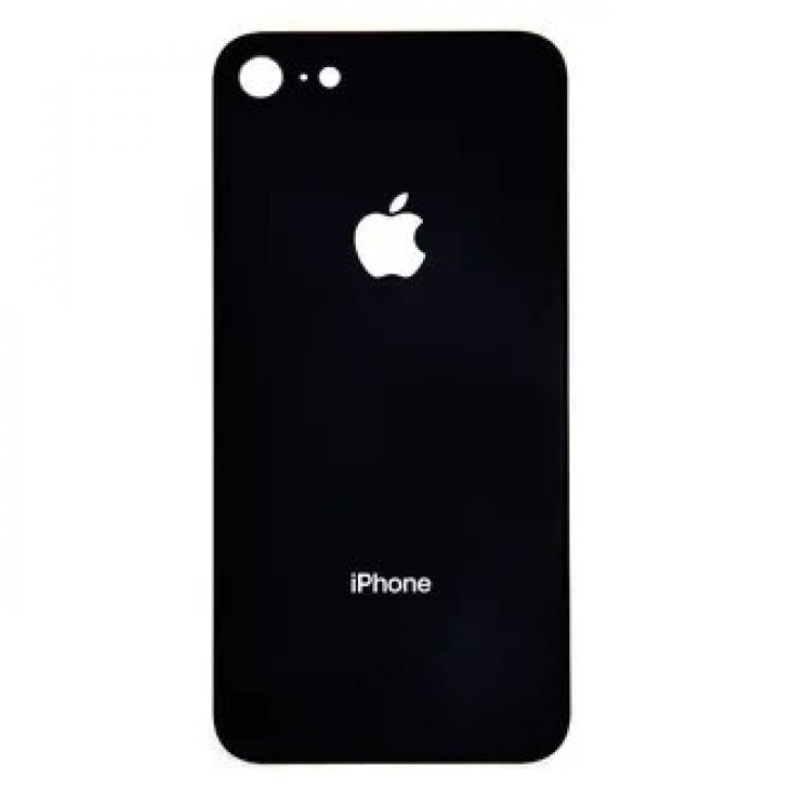 Zadní sklo pro Apple iPhone 8 - černé
