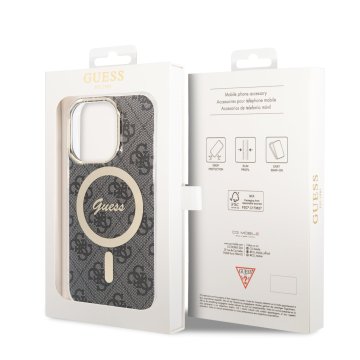 Guess IML 4G - ochranný kryt s MagSafe pro iPhone 14 Pro, černý