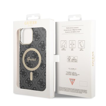 Guess IML 4G - ochranný kryt s MagSafe pro iPhone 13 Pro Max, černý