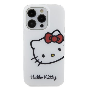 Hello Kitty IML Head Logo - ochranný kryt pro iPhone 13 Pro, bílý
