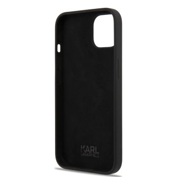 Karl Lagerfeld Liquid Silicone Ikonik NFT - ochranný kryt pro iPhone 13, černý