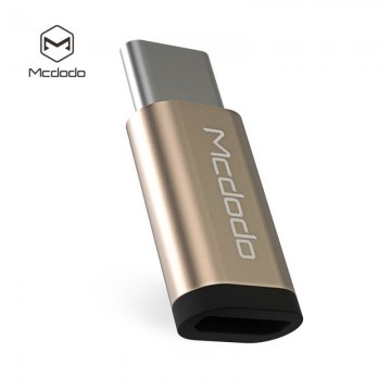 Mcdodo MicroUSB - USB-C redukce - gold