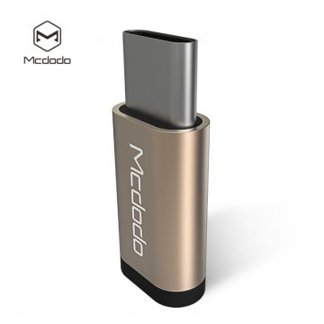 Mcdodo MicroUSB - USB-C redukce - gold