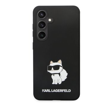 Karl Lagerfeld Liquid Silicone Choupette NFT Zadní Kryt pro Samsung Galaxy S24, černý