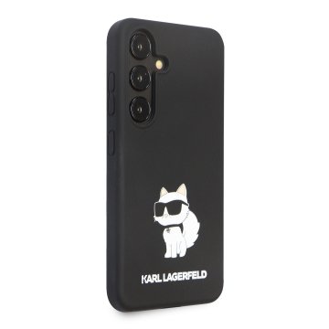 Karl Lagerfeld Liquid Silicone Choupette NFT Zadní Kryt pro Samsung Galaxy S24, černý