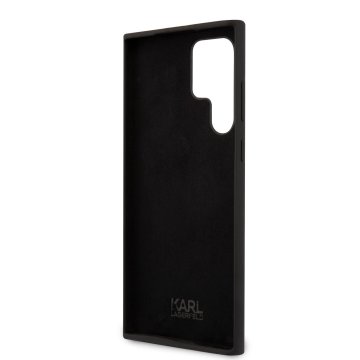Karl Lagerfeld Liquid Silicone Ikonik NFT - ochranný kryt pro Samsung Galaxy S23 Ultra, černý