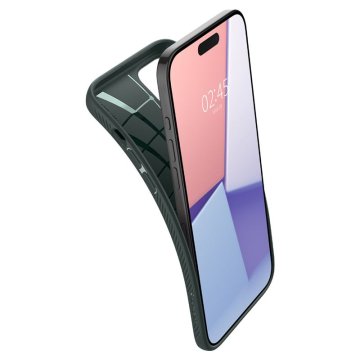 Spigen Liquid Air - ochranný kryt pro iPhone 15 Pro Max, zelený