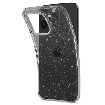 Spigen Liquid Crystal Glitter - ochranný kryt se třpytkami pro iPhone 15 Pro Max, černý