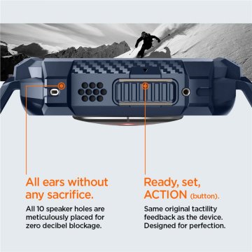 Spigen Rugged Armor Pro - řemínek a kryt pro Apple Watch Ultra 2/1 49mm, modrý