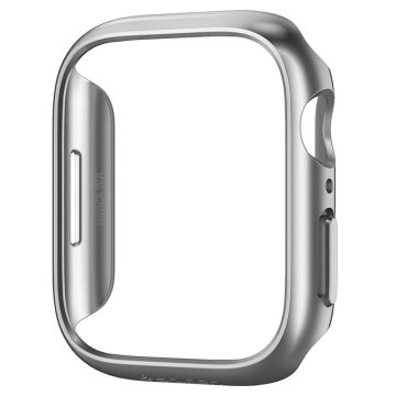 Spigen Thin Fit - ochranný kryt pro Apple Watch 9/8/7 45mm, stříbrný