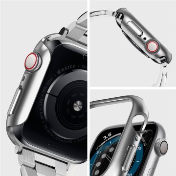 Spigen Thin Fit - řemínek pro Apple Watch SE 2022/6/SE/5/4 (44 mm), stříbrný