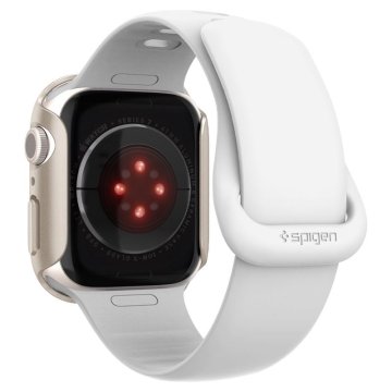 Spigen Thin Fit - ochranný kryt pro Apple Watch 9/8/7 41mm, stříbrný