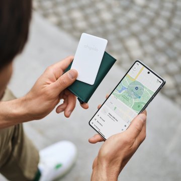 Chipolo CARD Point – Google Find My Device lokátor, bílý