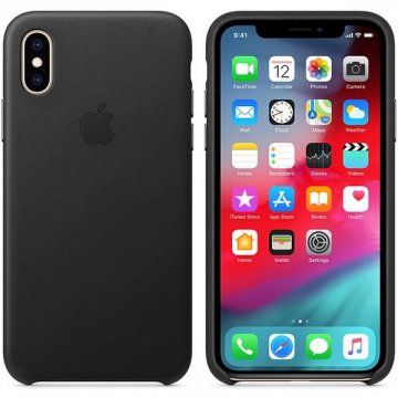 Pouzdro Apple kožené iPhone XS černé