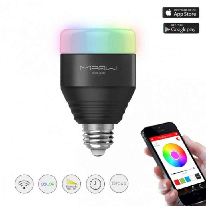 MiPow Playbulb Smart LED žárovka E27 5W (40W) RGB, černá