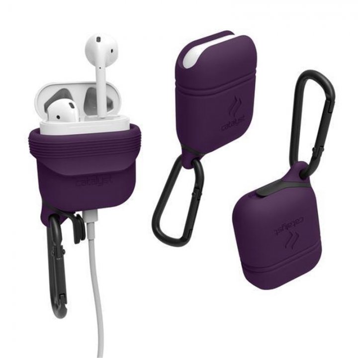 Catalyst Waterproof Case voděodolné pouzdro pro sluchátka Apple AirPods tmavě fialové